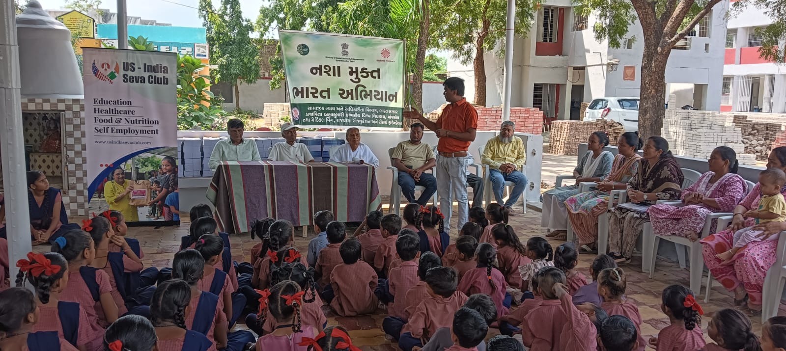 Notebook distribution at Manjarol Primary School 2026